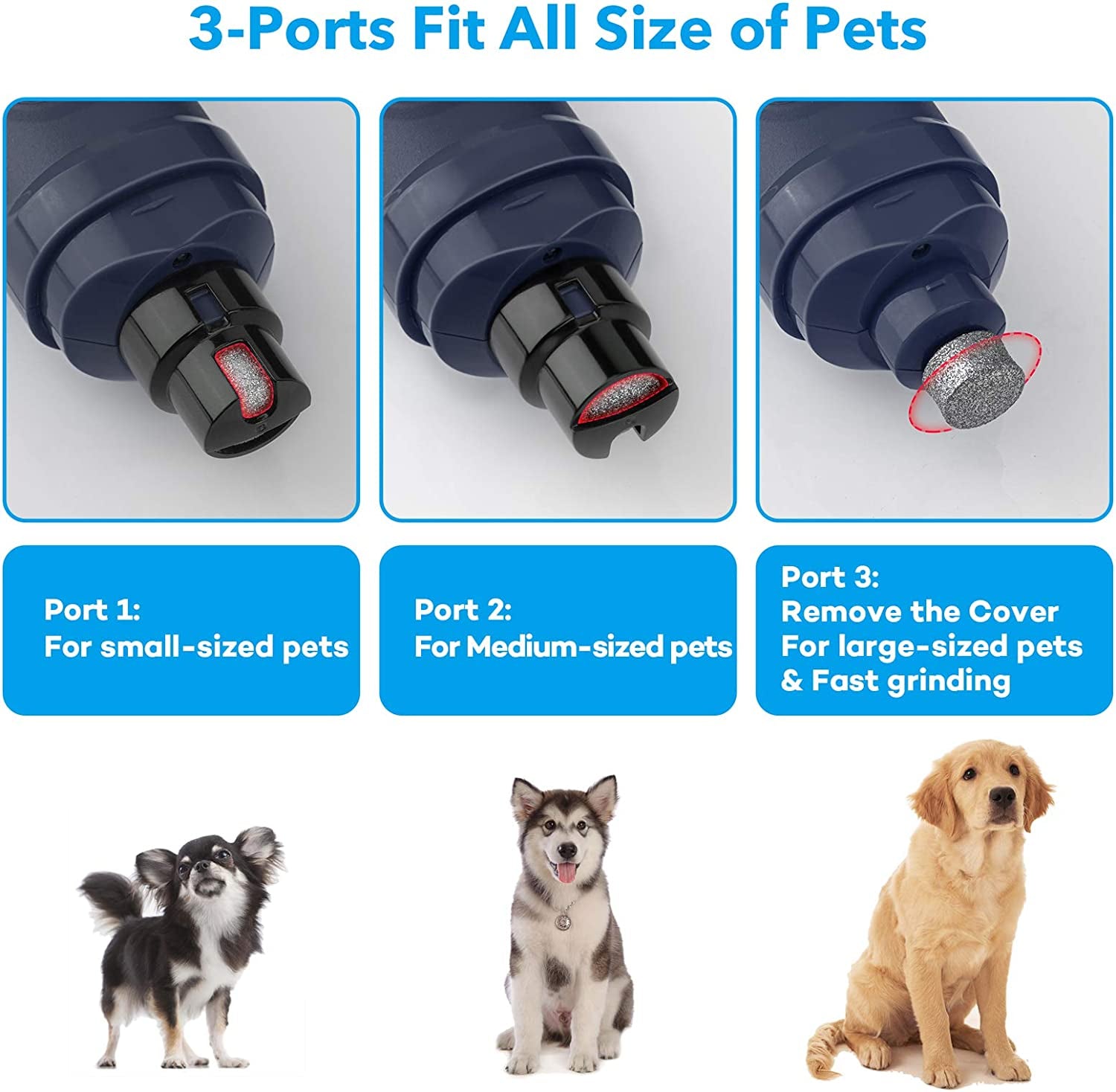 PawTrim Pro™ – 2-Speed LED Electric Pet Nail Grinder (Quiet & Safe).